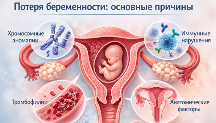 Привычное невынашивание и потеря беременности: генетические и негенетические причины, диагностика и подготовка к следующей беременности