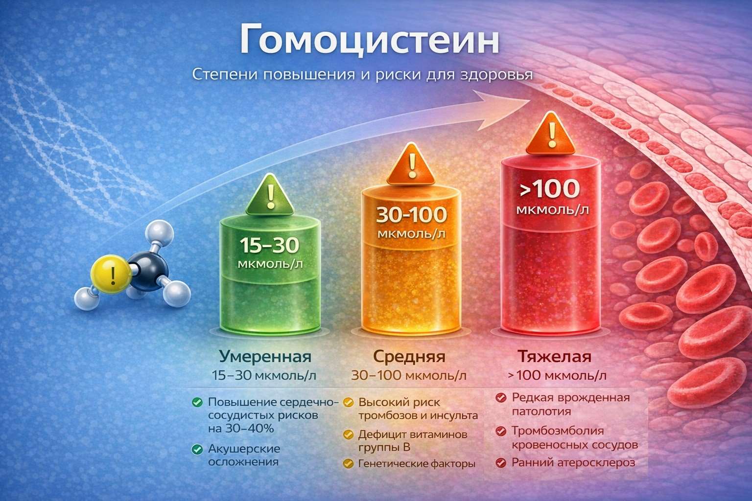 гомоцистеин повышение уровня